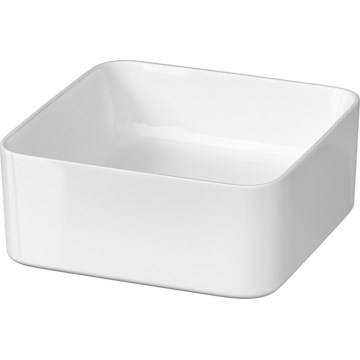 Cersanit K114-007-ECO - Aufsatzwaschbecken CREA 35x35 cm Keramik/glänzend weiß