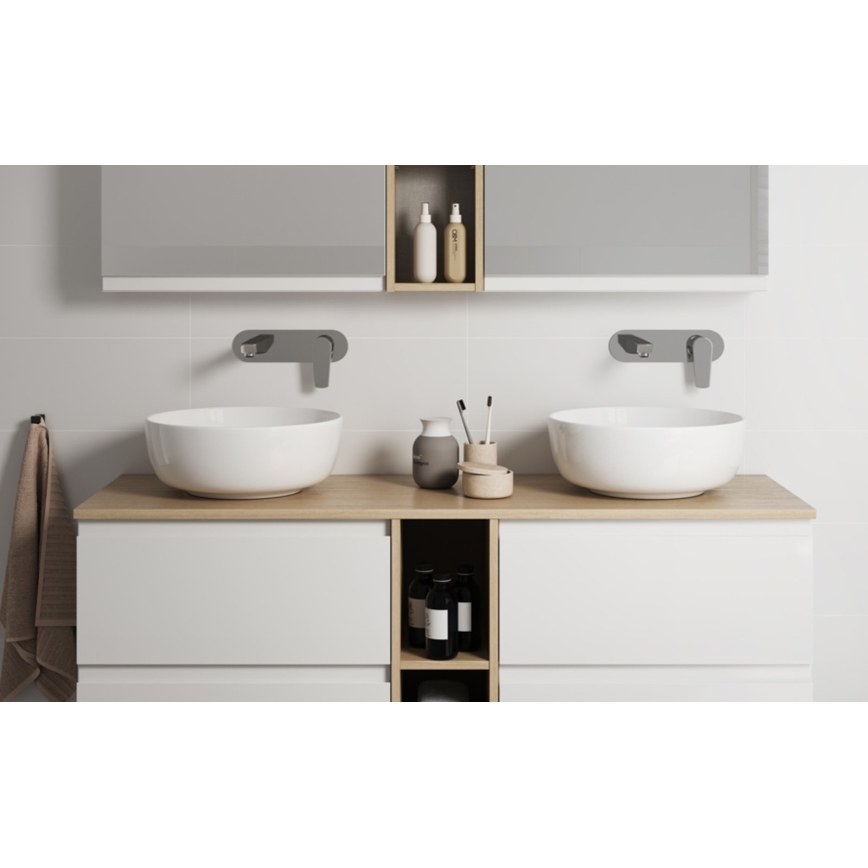 Cersanit K116-047-ECO - Aufsatzwaschbecken MODUO Ø 35 cm, Keramik / glänzend weiß