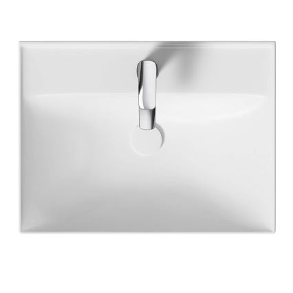 Cersanit K120-009 - Einbauwaschbecken LARGA 45,5x60,5 cm Keramik/hochglanzweiß