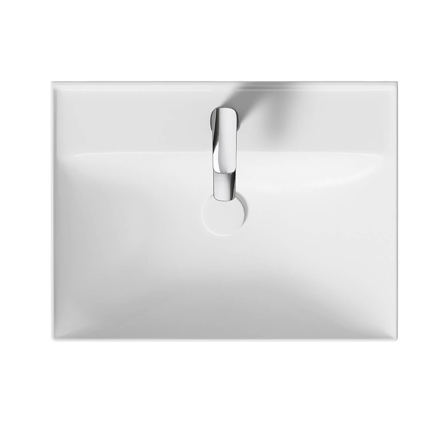 Cersanit K120-009 - Einbauwaschbecken LARGA 45,5x60,5 cm Keramik/hochglanzweiß