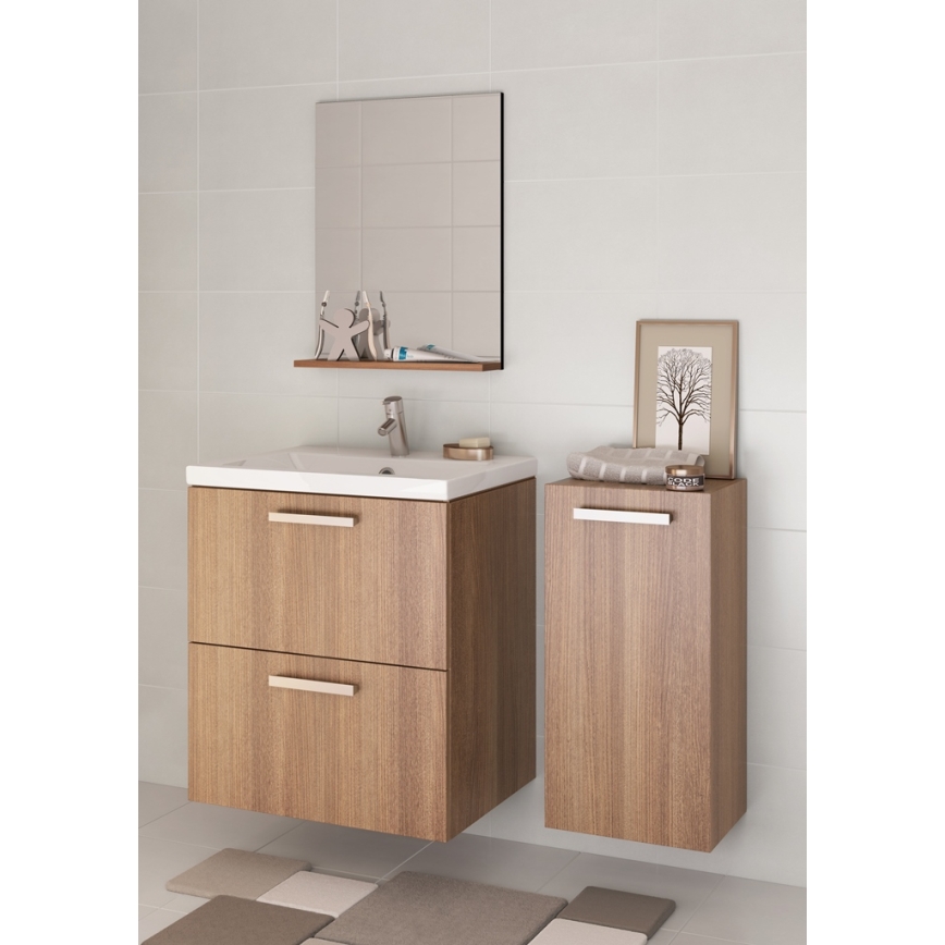 Cersanit K32-002-BOX - Waschbecken für Aufsatz/Wandmontage COMO 40x50 cm Keramik/glänzend weiß