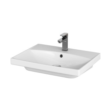 Cersanit K35-006 - Einbauwaschbecken CITY 45 x 60 cm Keramik / glänzend weiß