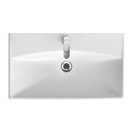 Cersanit K35-061 - Einbauwaschbecken CITY 45,5x80,5 cm Keramik/glänzend weiß