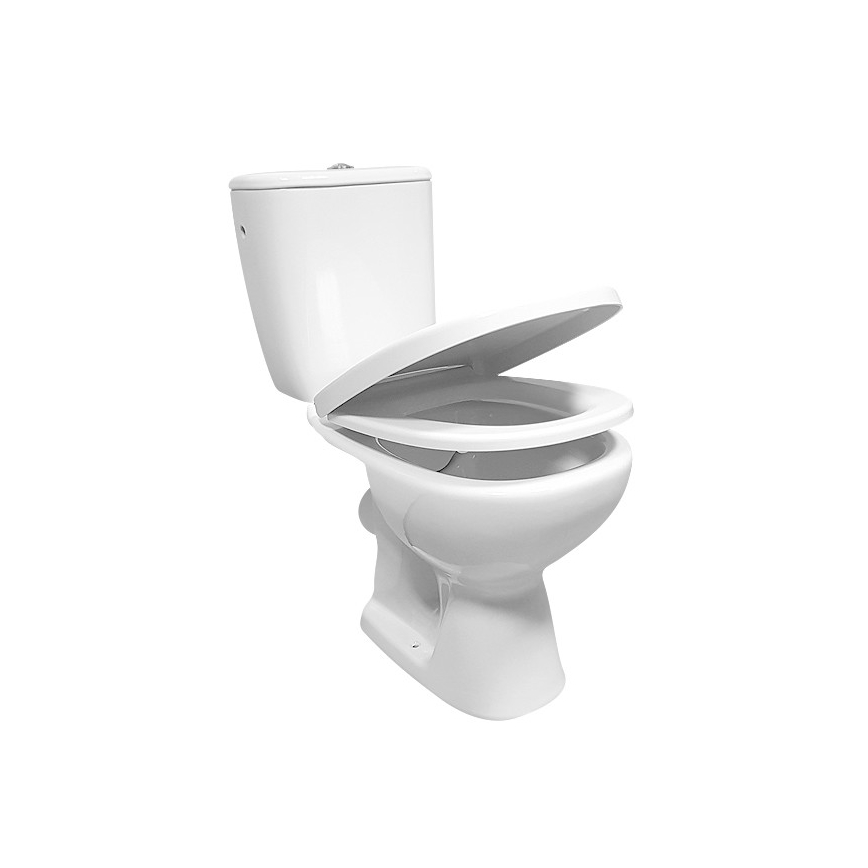 Cersanit K667-052 - Stand-WC mit Toilettensitz ARTECO Keramik/weiß