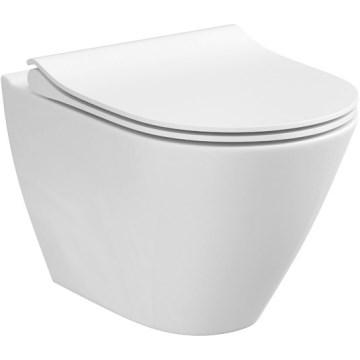 Cersanit K701-104 - Hängendes WC mit Sitz CITY OVAL Keramik/Weiß