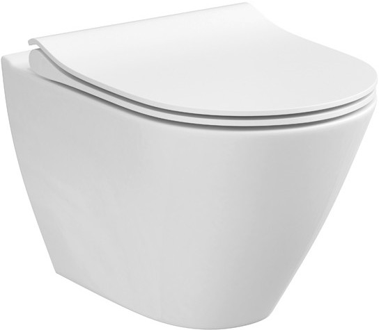 Cersanit K701-104 - Hängendes WC mit Sitz CITY OVAL Keramik/Weiß