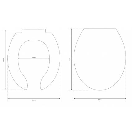 Cersanit K98-0002 - WC-Sitz für Menschen mit Behinderung ETIUDA