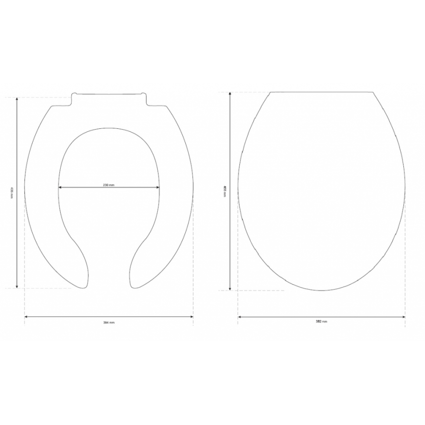 Cersanit K98-0002 - WC-Sitz für Menschen mit Behinderung ETIUDA