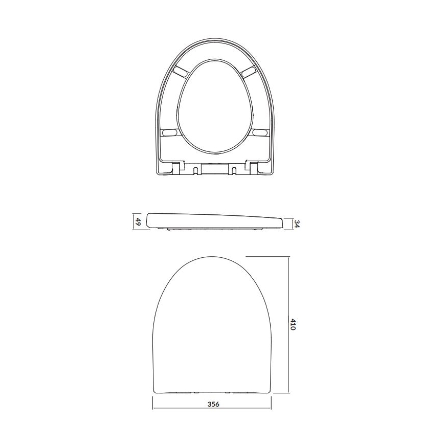 Cersanit K98-0122 - Toilettensitz PARVA SoftClose weiß