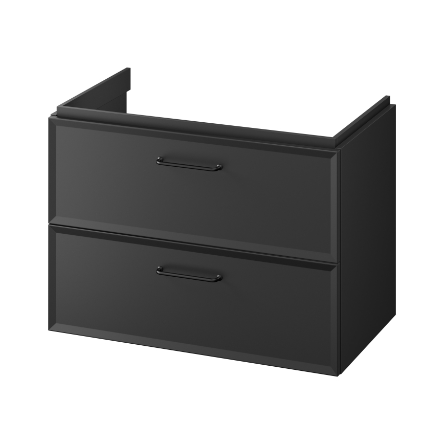 Cersanit S1017-003 - Hängender Unterschrank für Waschbecken MILLE 80x45 cm schwarz