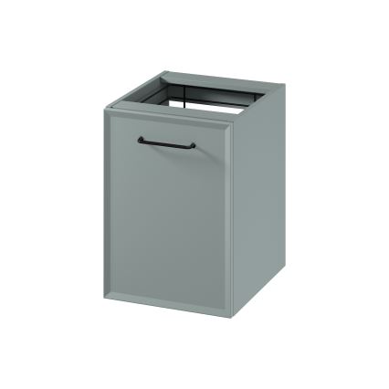 Cersanit S1022-010 - Hängender Badezimmerschrank mit Wäschekorb MILLE 40x55x45 cm mintgrün