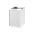 Cersanit S1022-011 - Hängeschrank für das Badezimmer mit integriertem Wäschekorb MILLE 40x55x45 cm weiß