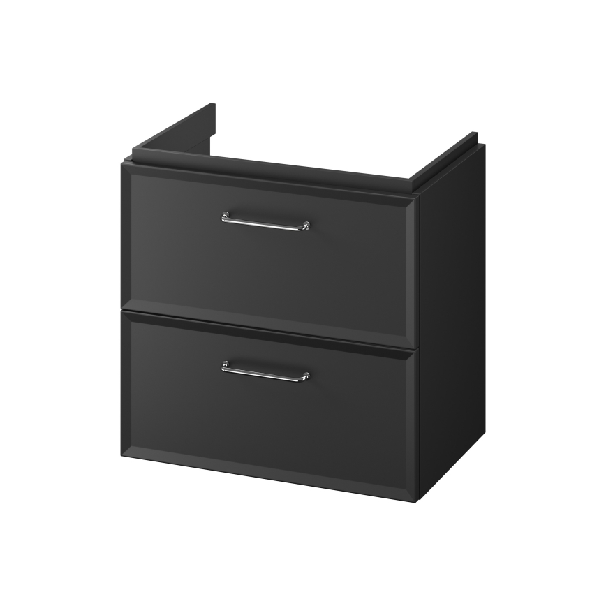 Cersanit S590-100 - Hängender Waschtischunterschrank MILLE SLIM 60x38 cm schwarz