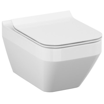 Cersanit S701-213-ECO - Wandhängendes WC mit WC-Sitz CREA Keramik/weiß