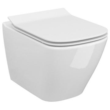 Cersanit S701-405-ECO - Wand-WC CITY mit WC-Sitz, Keramik/weiß
