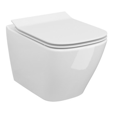 Cersanit S701-405-ECO - Wandhängendes WC mit WC-Sitz CITY Keramik/Weiß