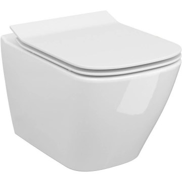 Cersanit S701-405 - Hängendes WC mit Sitz CITY SQUARE Keramik/Weiß