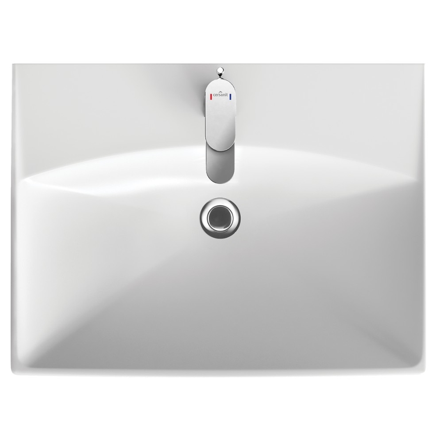 Cersanit S801-142-DSM - Hängender Badezimmerschrank mit Waschbecken LARA CITY 46x60 cm Weiß
