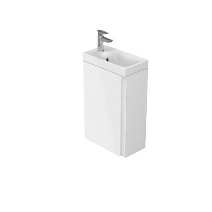 Cersanit S801-218-DSM - Hängender Waschtischunterschrank mit Waschbecken MODUO SLIM 40 cm Hochglanzweiß