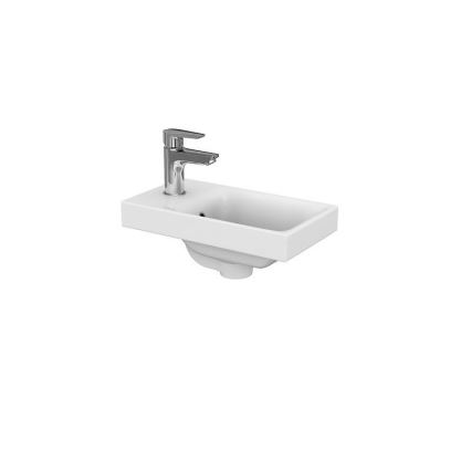 Cersanit S801-218-DSM - Hängender Waschtischunterschrank mit Waschbecken MODUO SLIM 40 cm Hochglanzweiß