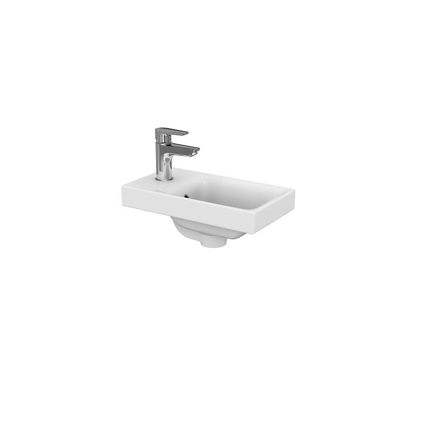 Cersanit S801-218-DSM - Hängender Waschtischunterschrank mit Waschbecken MODUO SLIM 40 cm Hochglanzweiß