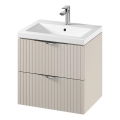 Cersanit S801-541 - Hängender Badezimmerschrank mit Waschtisch TIRSO 60x45 cm beige