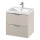 Cersanit S801-541 - Hängender Badezimmerschrank mit Waschtisch TIRSO 60x45 cm beige