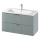 Cersanit S801-546 - Hängeschrank mit Waschbecken TIRSO 100 x 60 x 45 cm, mintgrün
