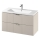 Cersanit S801-548 - Wandhängender Badezimmerschrank mit Waschbecken TIRSO 100x45 cm Beige