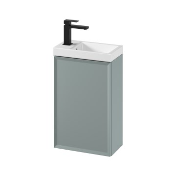 Cersanit S801-570 - Wandhängender Badezimmerschrank mit Waschtisch MILLE 40x62x22 cm, mintgrün