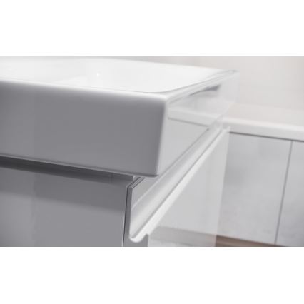 Cersanit S929-010 - Hängender Badezimmerschrank unter dem Waschbecken MEDDIE 57x59,5 cm Hochglanz Weiß