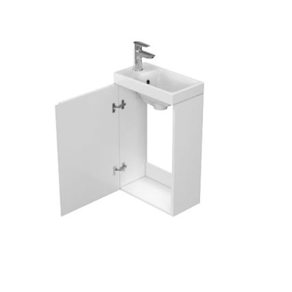 Cersanit S929-014 - Badezimmerschrank unter dem Waschbecken MEDDIE 59x39 cm glänzend weiß