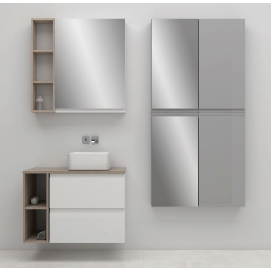 Cersanit S929-018 - Badezimmerspiegel MEDDIE 80x59,5 cm
