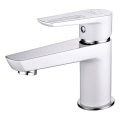 Cersanit S951-047 - Waschbeckenarmatur MILLE 13,4 cm weiß + Ablauf