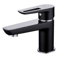Cersanit S951-048 - Waschbeckenarmatur MILLE 13,4 cm schwarz + Ablauf