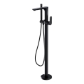 Cersanit S951-308 - Freistehendes Badewannenset mit CREA Armatur in Schwarz