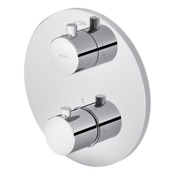 Cersanit S951-564 - Thermostatische Duscharmatur für Unterputzmontage ZEN glänzendes Chrom