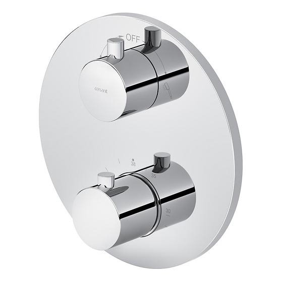 Cersanit S951-564 - Thermostatische Duscharmatur für Unterputzmontage ZEN glänzendes Chrom