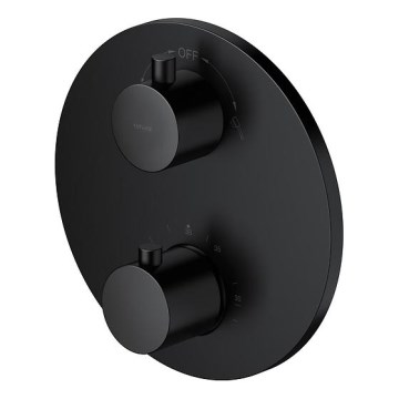 Cersanit S951-567 - Thermostatische Duscharmatur für Unterputzmontage ZEN schwarz