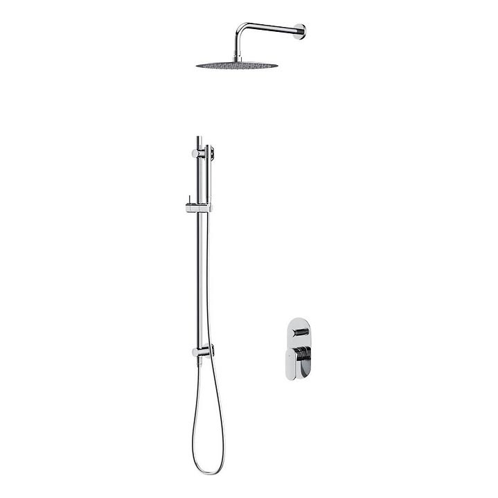 Cersanit S952-008 - Duschset mit Unterputzarmatur CREA glänzender Chrom