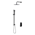 Cersanit S952-009 - Duschset mit Unterputzarmatur CREA in Schwarz