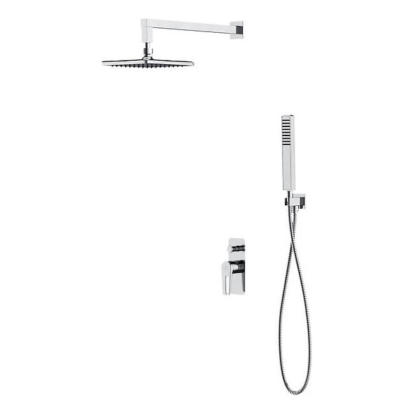 Cersanit S952-012 - Duschset mit Unterputzarmatur MILLE glänzender Chrom
