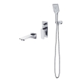 Cersanit S952-039 - Badewannenset mit Unterputzarmatur LARGA in glänzendem Chrom