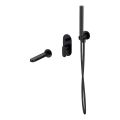 Cersanit S952-042 - Badewannenset mit Unterputzarmatur CREA schwarz