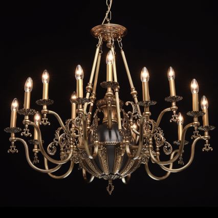 CHIARO - Kronleuchter an Kette GABRIEL 15×E14/60W/230V