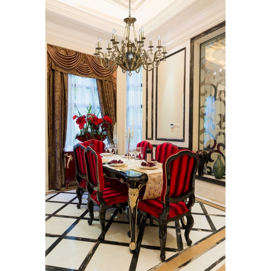 CHIARO - Kronleuchter an Kette GABRIEL 15×E14/60W/230V