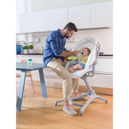 Chicco - Babybett 4in1 BABY HUG grau/weiß