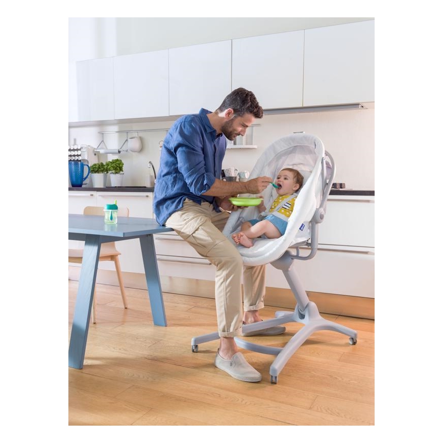 Chicco - Babybett 4in1 BABY HUG grau/weiß
