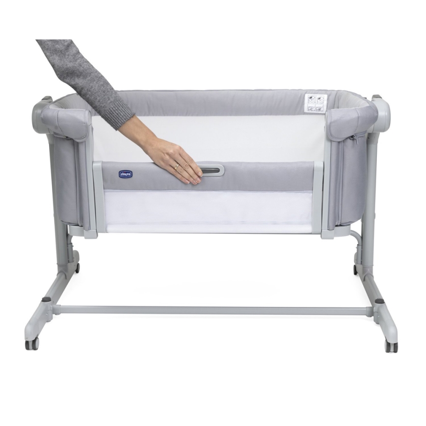 Chicco - Babybett 2-in-1 2v1 NEXT2ME MAGIC EVO hellgrau