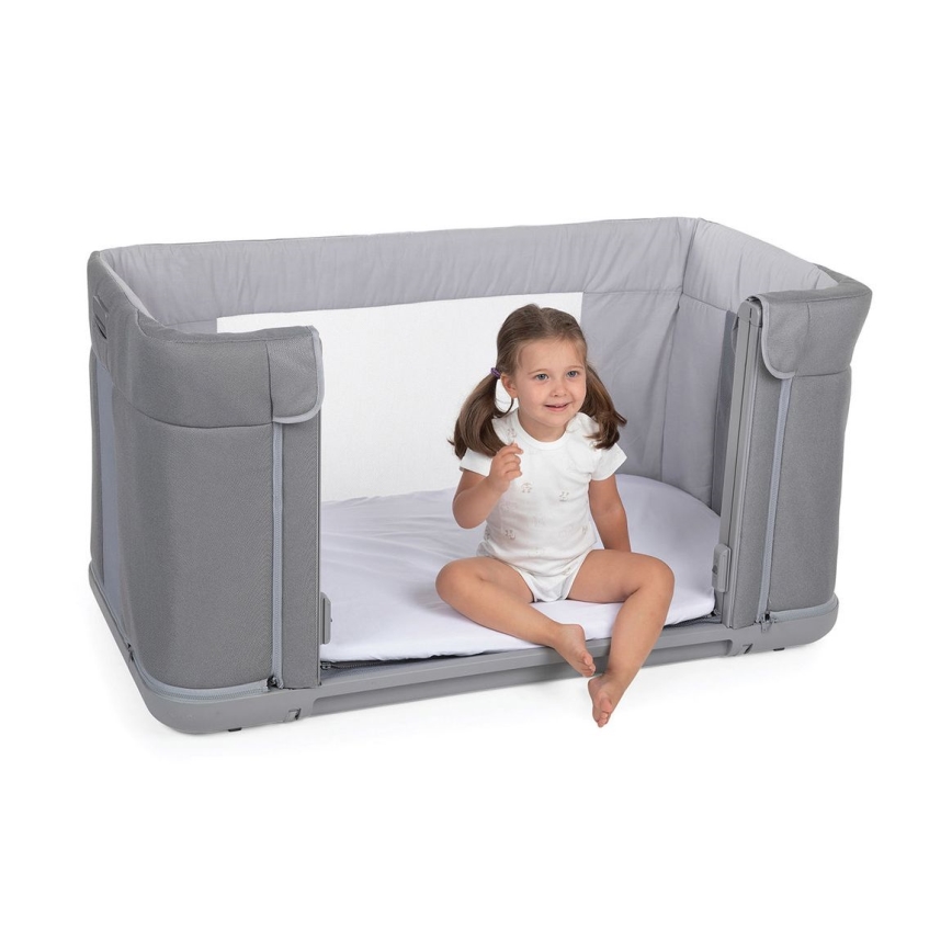Chicco - Babybett 3in1 3v1 NEXT2ME FOREVER dunkelgrau